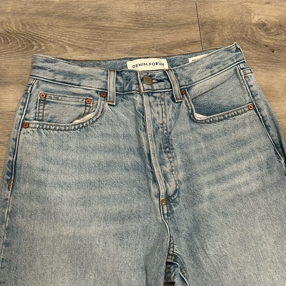 Denim Forum Light Blue Women's Jeans - Picture 2 of 6